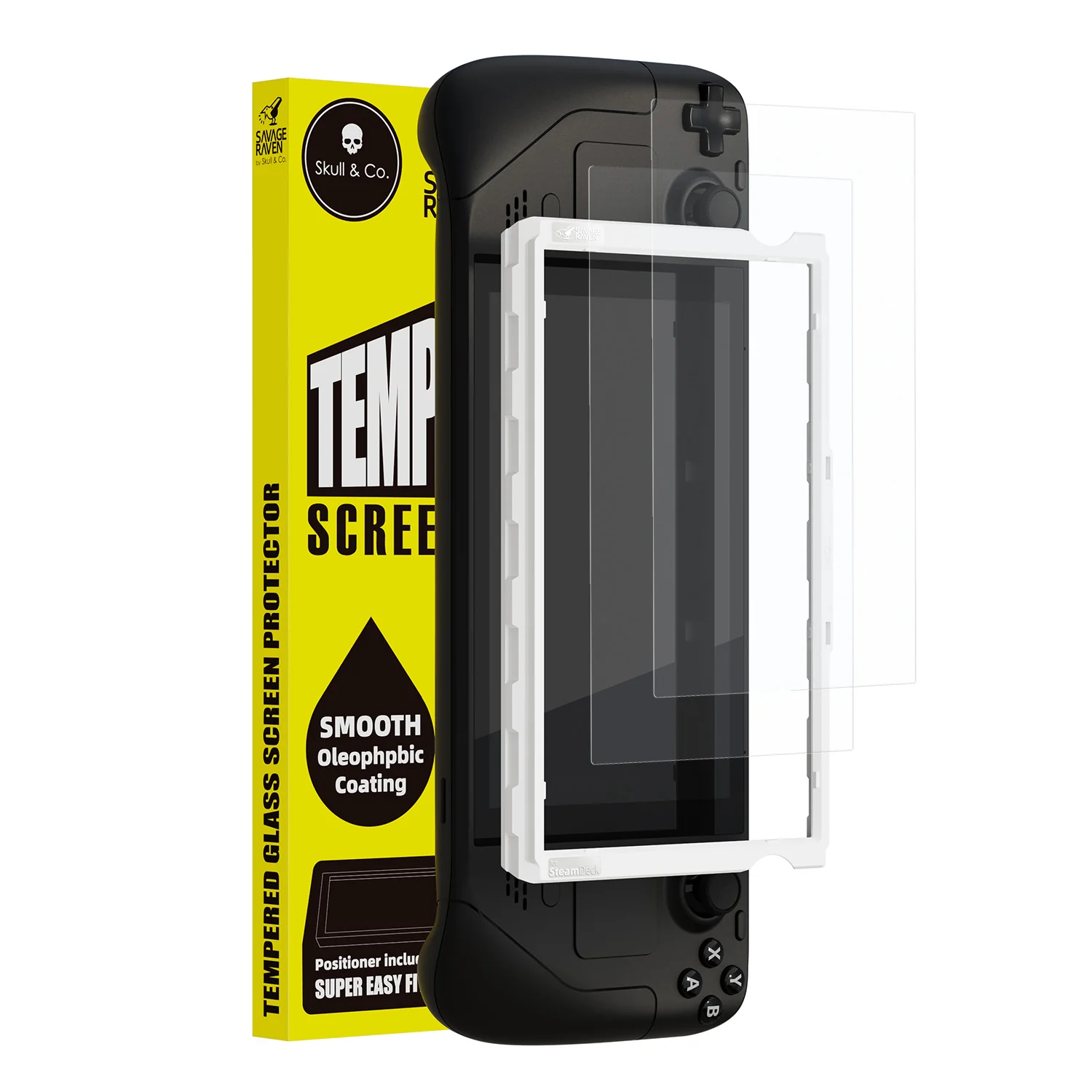 Savage Raven by Skull & Co. Tempered Glass Screen Protector for Steam Deck/OLED (2 Pack) - Image 4