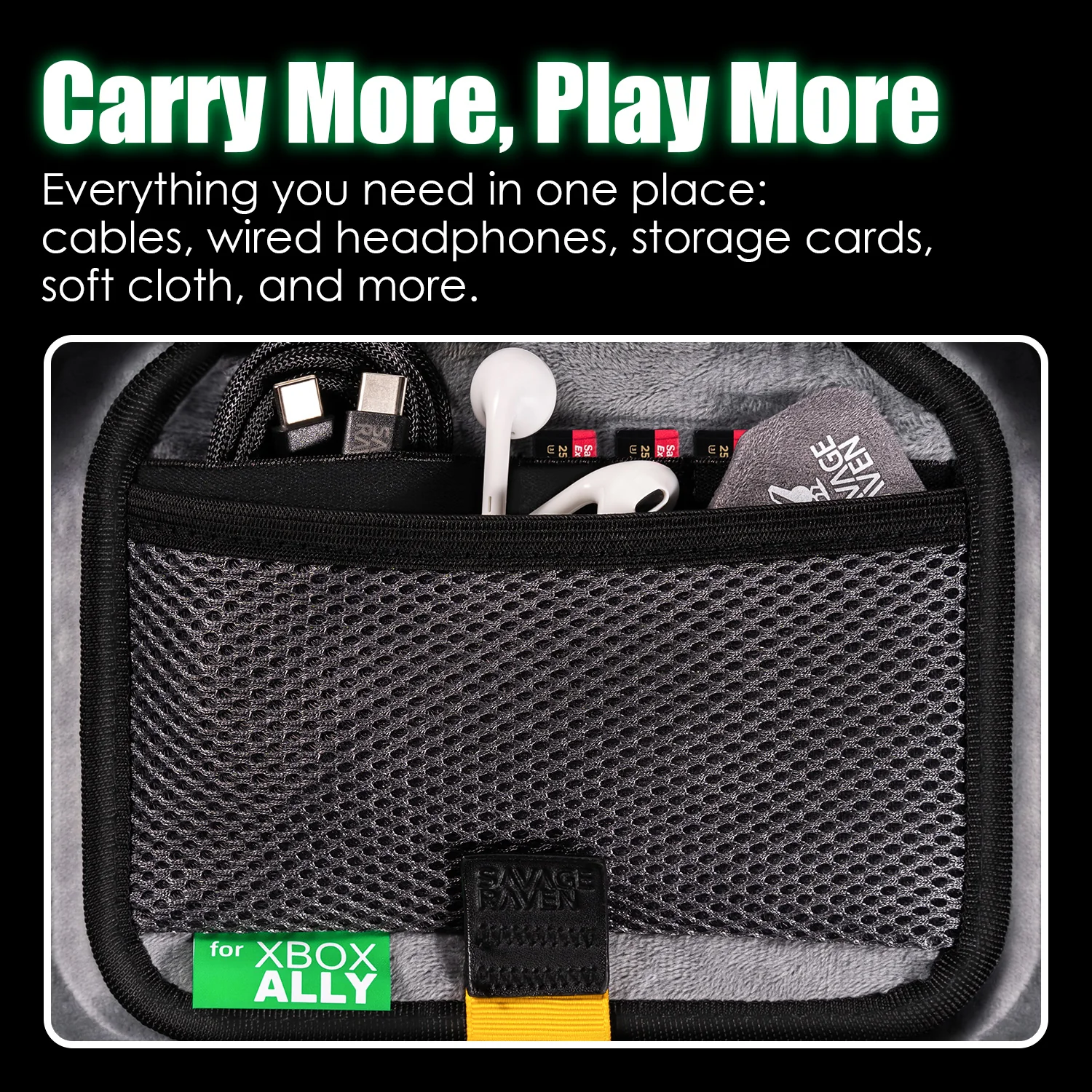Savage Raven by Skull & Co. EDC Carrying Case for XBOX Ally X - Image 5
