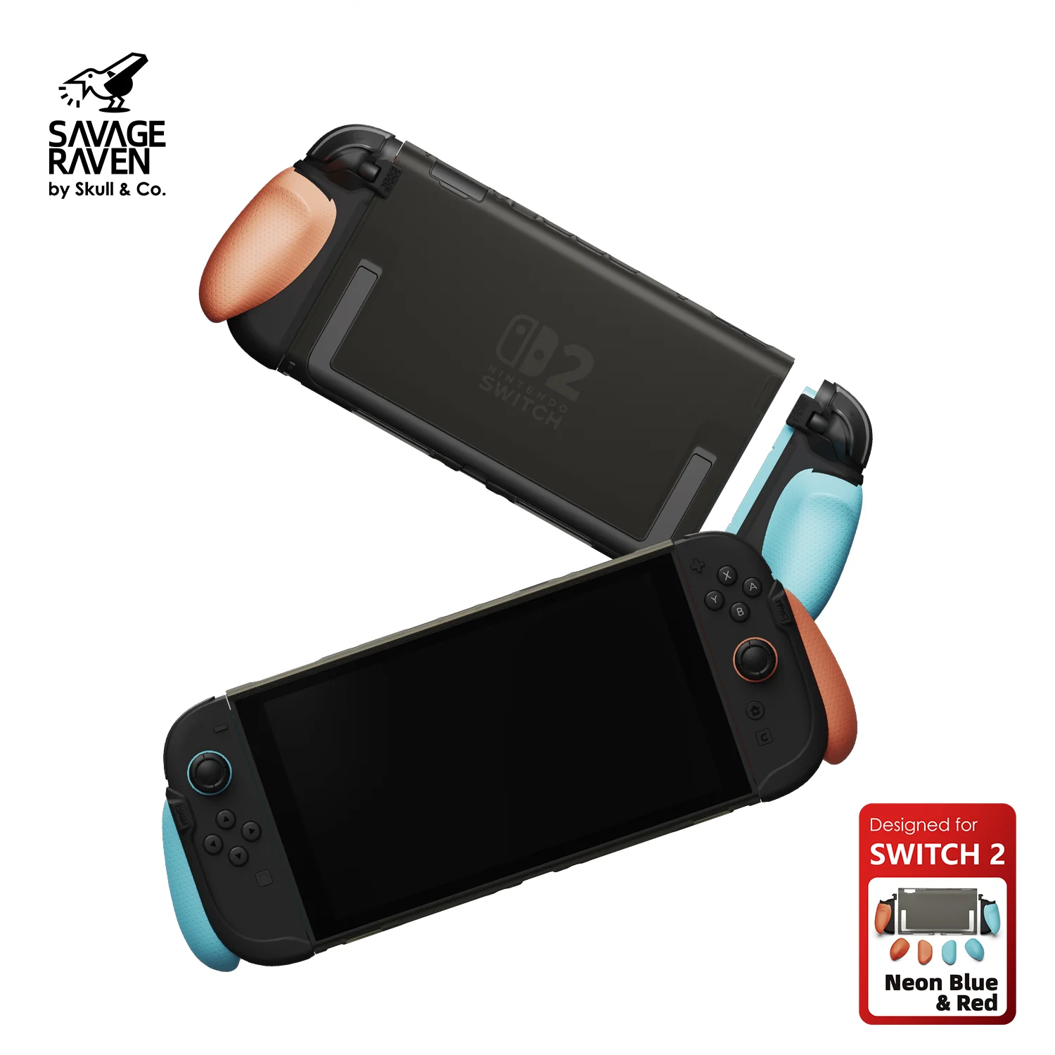 Savage Raven by Skull & Co. FissionGrip:Revolutionary Split Protective Case For Nintendo SWITCH 2 - Image 6