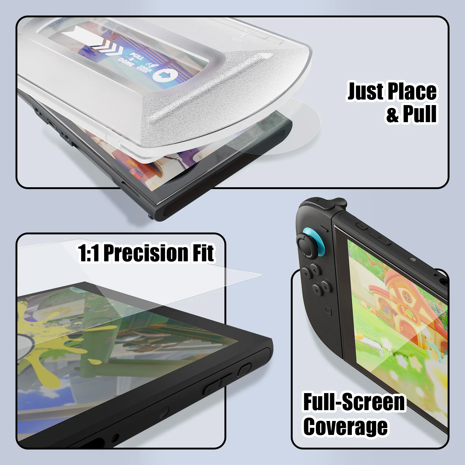 Savage Raven by Skull & Co. Tempered Glass Screen Protector with EZ-Install KIT for Nintendo Switch 2 (2 Pack) - Image 2