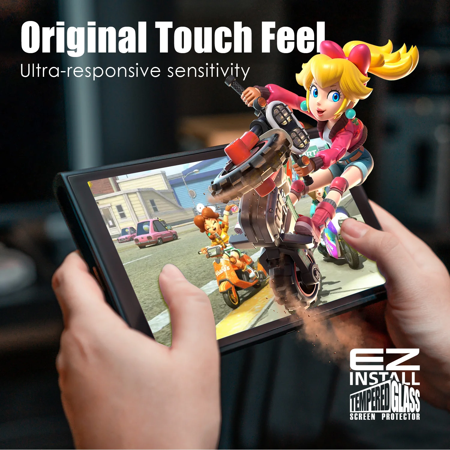 Savage Raven by Skull & Co. Tempered Glass Screen Protector with EZ-Install KIT for Nintendo Switch 2 (2 Pack) - Image 5