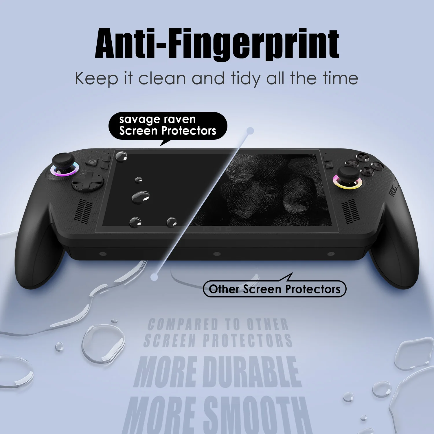 Savage Raven by Skull & Co. Tempered Glass Screen Protector for XBOX Ally/XBOX Ally X (2 Pack) - Image 6