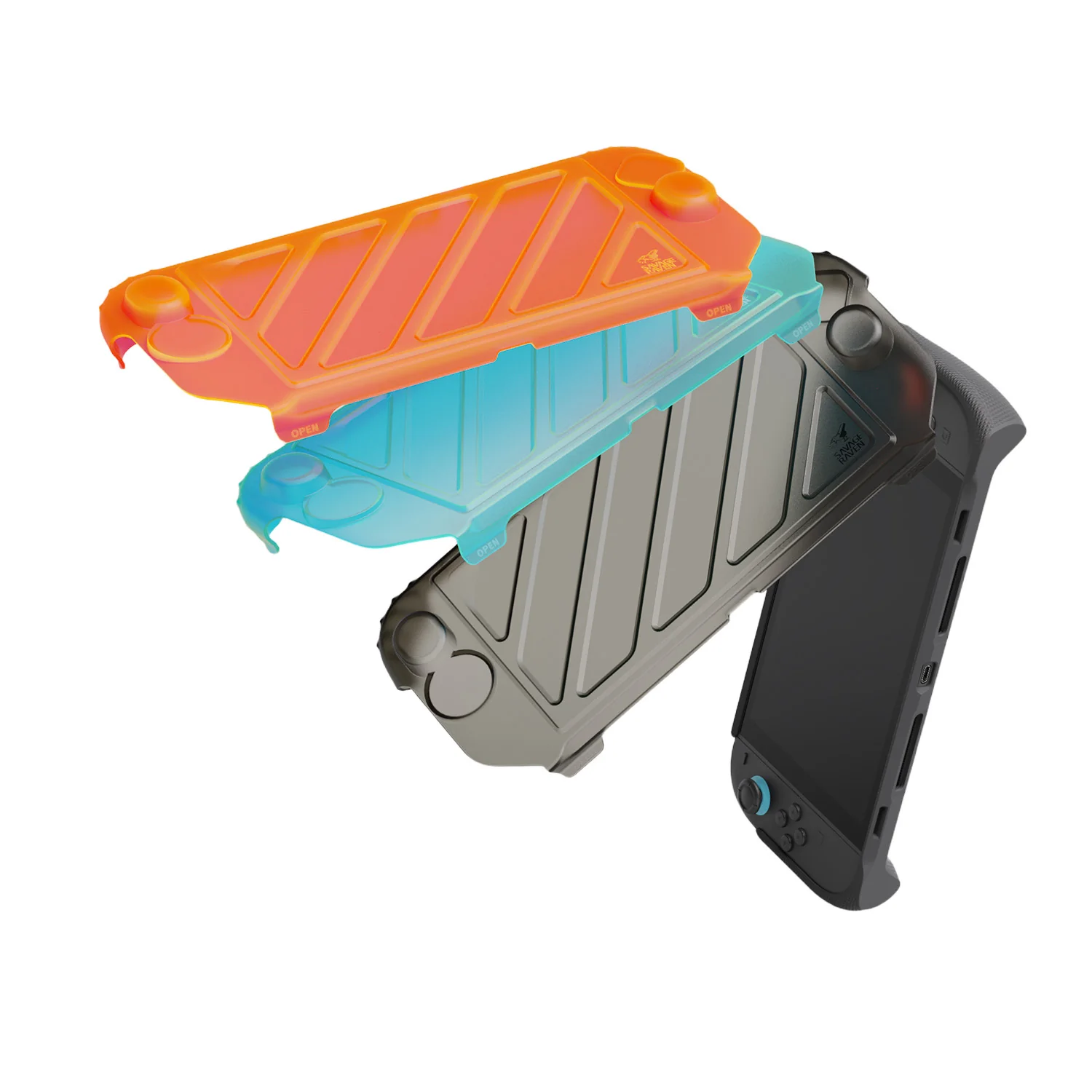 Savage Raven by Skull & Co. The HardShell Front Cover for Switch 2 StandGrip