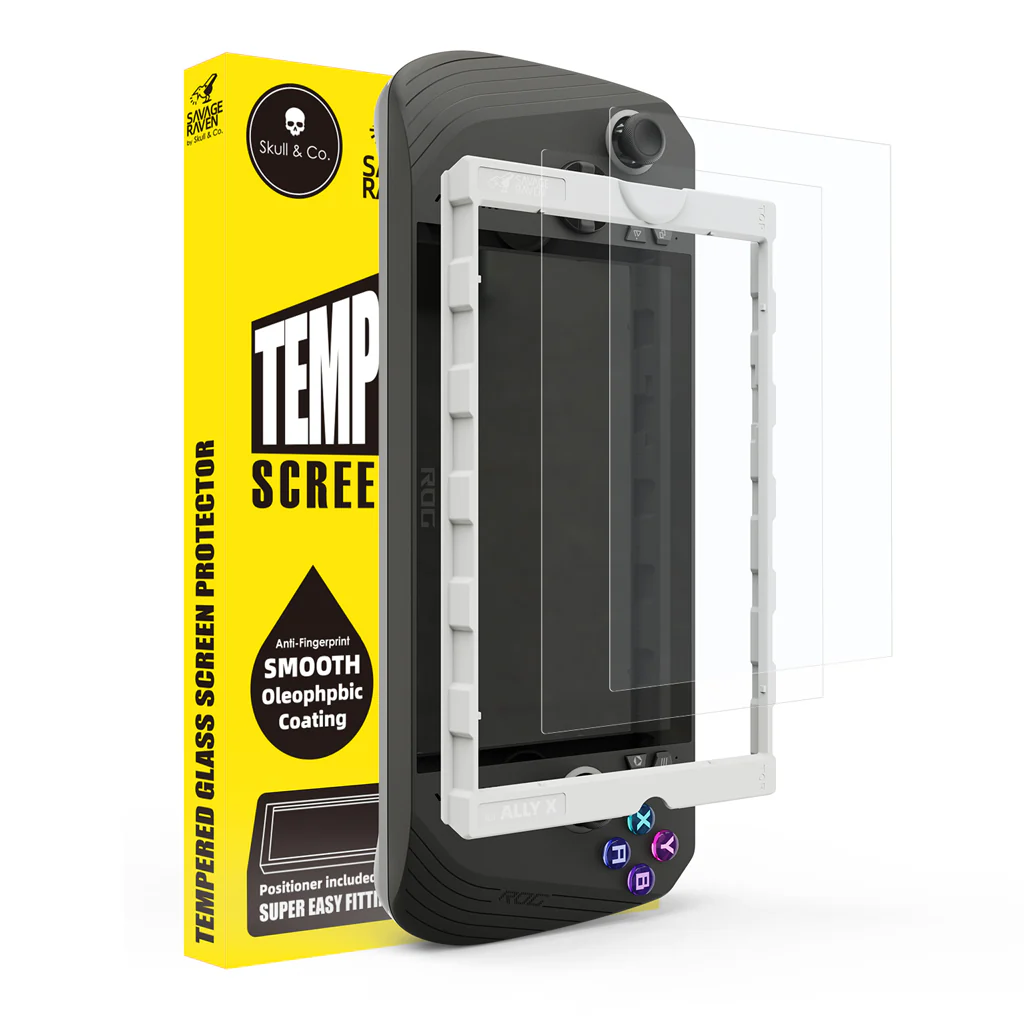 Savage Raven by Skull & Co. Tempered Glass Screen Protector for ROG XBOX Ally/X (2 Pack) - Image 3